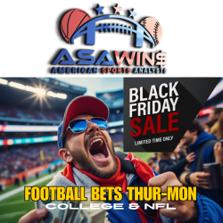 ASA Football Bets Thur-Mon | w/TOP GAMES INCLUDED! 11/28-12/2